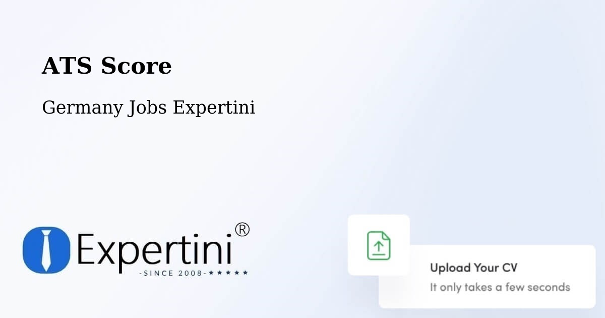 Resume ATS Score & Job Description Match Tool – Waldenburg - Germany Jobs Expertini