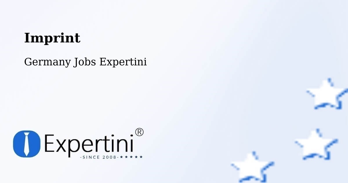 Imprint – Waldenburg - Germany Jobs Expertini
