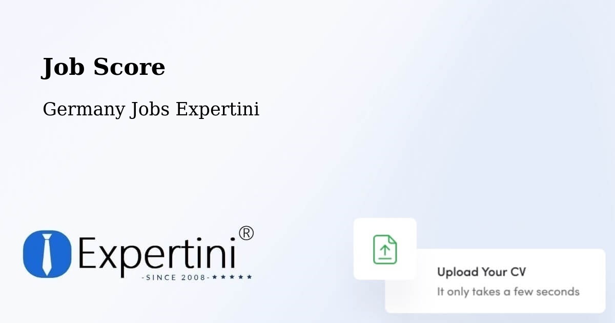 Job Score & Job Description Score Tool – Waldenburg - Germany Jobs Expertini