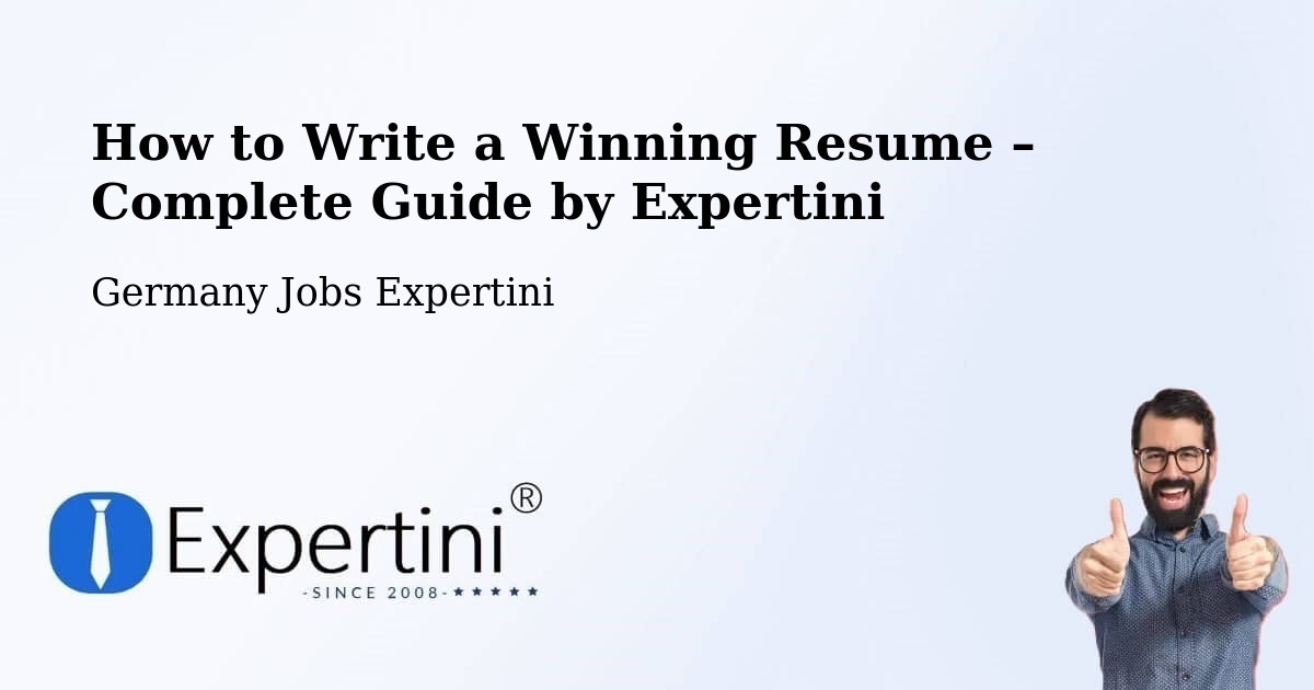 Resume Writing Guide for Job Seekers – Waldenburg - Waldenburg, Germany Jobs Expertini